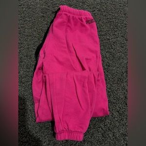 PINK logo sweatpants color pink
